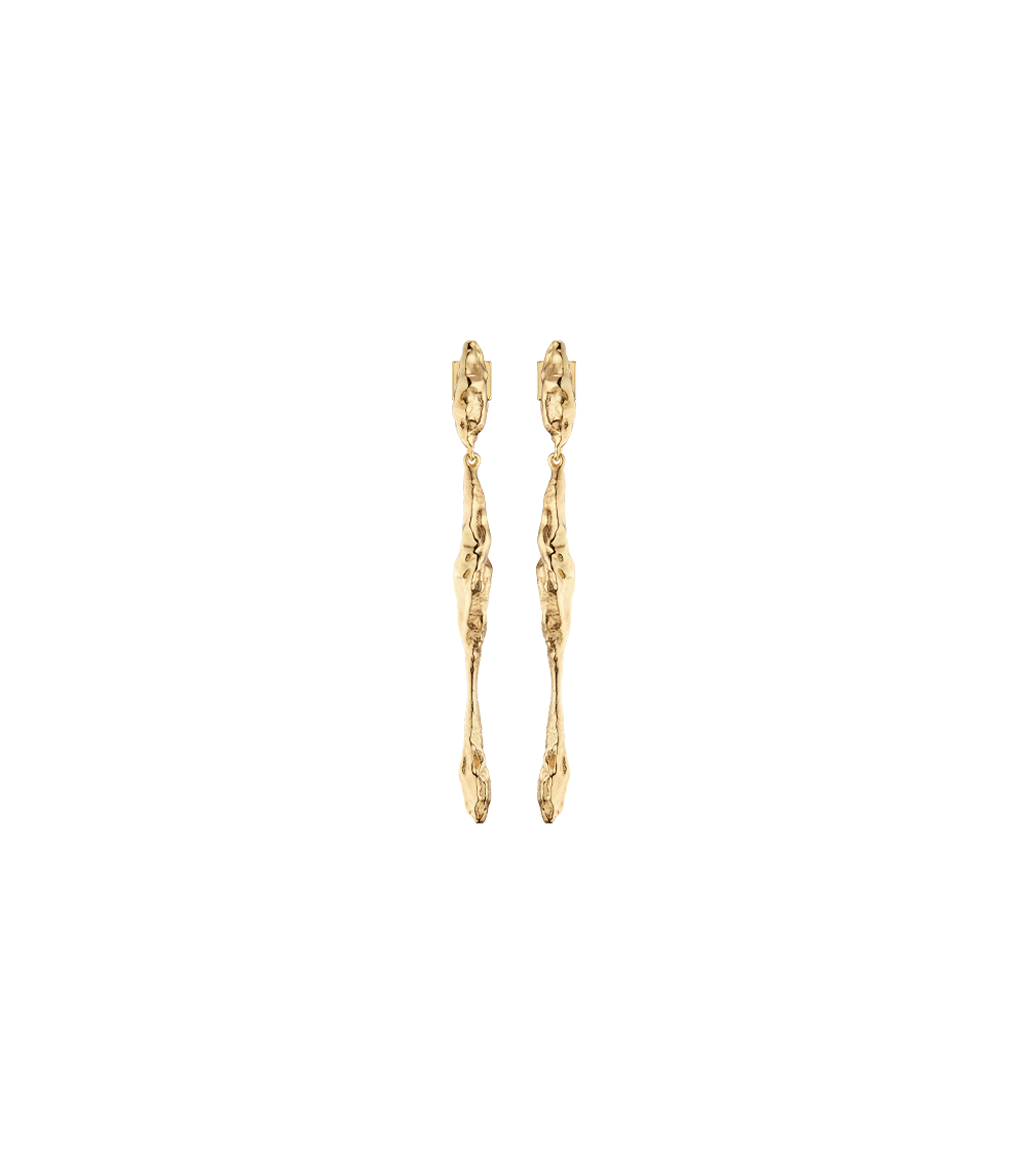 Eroz Drop Earrings - 24k Gold Plated